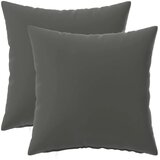  Jastuk s jastukom HEERLEN 2 kom. Antracit Poliester - Antracit 50 x 50 cm 2 | shoptok.hr