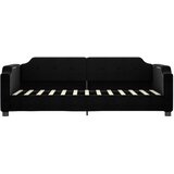  Dnevni krevet na razvlačenje s ladicama crni 80x200 cm tkanina | shoptok.hr
