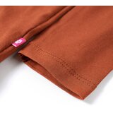 Dječja majica s dugim rukavima boja konjaka 128 | shoptok.hr