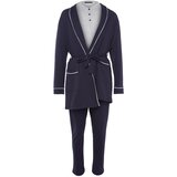 Trendyol Pajama Set - Navy blue - Plain | Shoptok.si