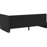  Kutni okvir kreveta s uzglavljem Crna 100 cm x 200 cm Baršun | shoptok.hr