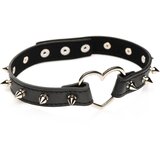 Master Series Spiked Heart Choker Black | shoptok.hr