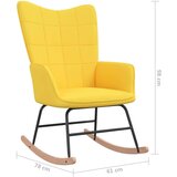  Stolica za ljuljanje od tkanine sa stolcem boja senfa | shoptok.hr
