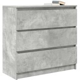  Komoda siva boja betona 80x35x76 cm od konstruiranog drva | shoptok.hr