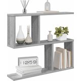  Polica na zidu Siva Sonoma 60 x 12 x 50,5 cm Konstruirano drvo | shoptok.hr