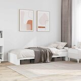  Okvir kreveta s uzglavljem Bijela 80 x 200 cm Konstruirano drvo | shoptok.hr
