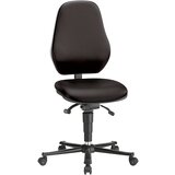 bimos Vrtljiv delovni stol BASIC, ESD, umetno usnje, črna prevleka | Shoptok.si