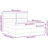 Box pomična postelja z vzmetnico taupe super kraljevina tkanina, (22081030) | Shoptok.si