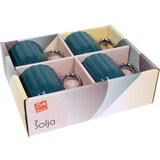 Sigma Set šolja RXG-N241664C, 190ml, Porcelan, 4 komada, Reb-zelena Cene