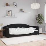  Dnevni krevet crni 90 x 190 cm baršunasti | shoptok.hr