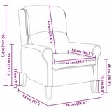  Fotelja Tamno siva Mekani Sherpa materijal | shoptok.hr