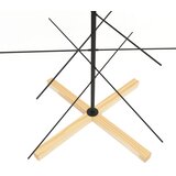  Metalno božićno drvce s drvenom bazom crno 180 cm | shoptok.hr