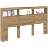 Ormarić za uzglavlje LED boja artisan hrast 180x17x102 cm | shoptok.hr