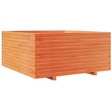  Vrtno cvetlično korito voščeno 100x100x49,5 cm trdna borovina | Shoptok.si