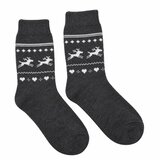 B.Fortuna ženske volnene nogavice Nordic Reindeer - Temno siva | Shoptok.si