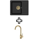 Set Notus SQ102AW + Vida PVD Black metallic/Zlato