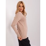 Wool Fashion Italia Sweater-AT-SW-232901.25X-dark beige | Shoptok.si