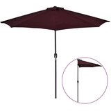  Balkonski suncobran bordo 270 x 144 x 222 cm polukružni | shoptok.hr
