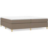  Krevet s oprugama i madracem smeđesivi 200x200 cm od tkanine | shoptok.hr