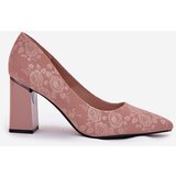 VINCEZA Elegant Heels On A Heel In Pink | shoptok.hr
