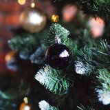 Tutumi Set Crnih Božićnih Kuglica za Ukras Božićnog Drvca - 100 komada | shoptok.hr