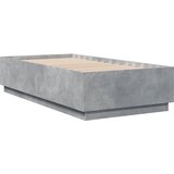  Okvir kreveta boja betona 90 x 190 cm od konstruiranog drva | shoptok.hr