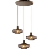 Brilliant visilica na sajli lyn 3xE27/20W/230V prečnik 69 cm smeđa/zadimljena smeđa Cene