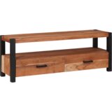 vidaXL Omare in policami za shranjevanje medijev s predalom s polico s shranjevanjem Rjava | Shoptok.si