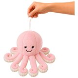  Plišana igračka hobotnica s elastičnim pipcima, ružičasta, 30 cm | shoptok.hr