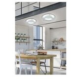 Candellux Lighting LED stropna svjetiljka u srebrnoj boji s metalnim sjenilom 40x40 cm Merle – | shoptok.hr