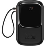 Baseus Power Bank 20000mAh Qpow Pro - USB + Type C - PD 22,5W s Type C kablom (PPQD060301) črn | Shoptok.si