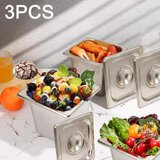 ORFCP 3x gastronorm posode 1/6 s pokrovi 150 mm iz nerjavnega jekla | Shoptok.si