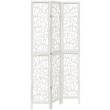 Maison Chic Paravan - Sobne pregrade 3-delni bel trden les pavlovnije, (22111876) | Shoptok.si