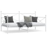 vidaXL Dnevna postelja brez vzmetnice Bela 107x203 cm Jeklo Cene