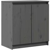vidaXL Bočni ormarić sivi 60 x 36 x 65 cm od masivne borovine | shoptok.hr