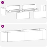  Povišeni vrtni krevet Bijela 200 x 40 x 40 cm | shoptok.hr
