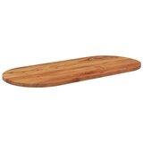 Stolna ploča 90x40x3,8 cm ovalna od masivnog drva bagrema | shoptok.hr