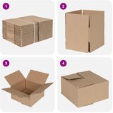  Preklopna kutija 50 pcs Prirodna 15 x 15 x 8 cm Karton | shoptok.hr