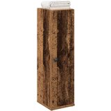 vidaXL Kopalniška omarica z držalom za zvitke star les 20,5x22x72 cm | Shoptok.si