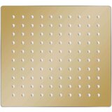  Glava za tuš od nehrđajućeg čelika 20 x 20 cm četvrtasta zlatna | shoptok.hr