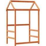  Set kreveta i klupe s krovom voštano smeđi 90 x 200 cm borovina | shoptok.hr