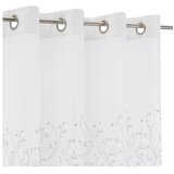 Casa Selección Bela/bež prosojna zavesa 140x260 cm Grow – | Shoptok.si