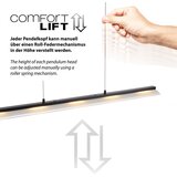 PAUL NEUHAUS Design hanglamp zwart incl. LED 3-staps dimbaar easylift - Nele Cene