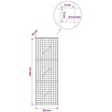  Gabion s žicom debljine 3 5 mm i mrežom 5x5 cm 50x10x150 cm - 10 cm 150 cm 50 cm | shoptok.hr