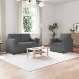 SOFA 2 pcs Tamno siva Metal | shoptok.hr