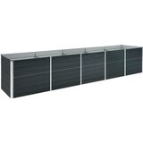  Povišena vrtna gredica pocinčani čelik 400x80x77 cm antracit | shoptok.hr