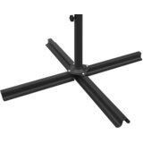  Dvostruki vrtni suncobran s čeličnim stupom zeleni 600 x 300 cm | shoptok.hr