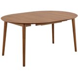 Actona Okrogla raztegljiva jedilna miza z dodatno ploščo v orehovem dekorju ø 115 cm Montreux – | Shoptok.si
