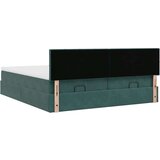 vidaXL Otomanski posteljni okvir z vzmetnicami zelen 160x200 cm žamet, (21612021) | Shoptok.si