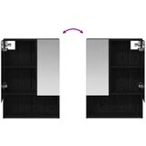  Kupaonski ormar s ogledalom Crni hrast 50 x 14,5 x 70 cm | shoptok.hr
